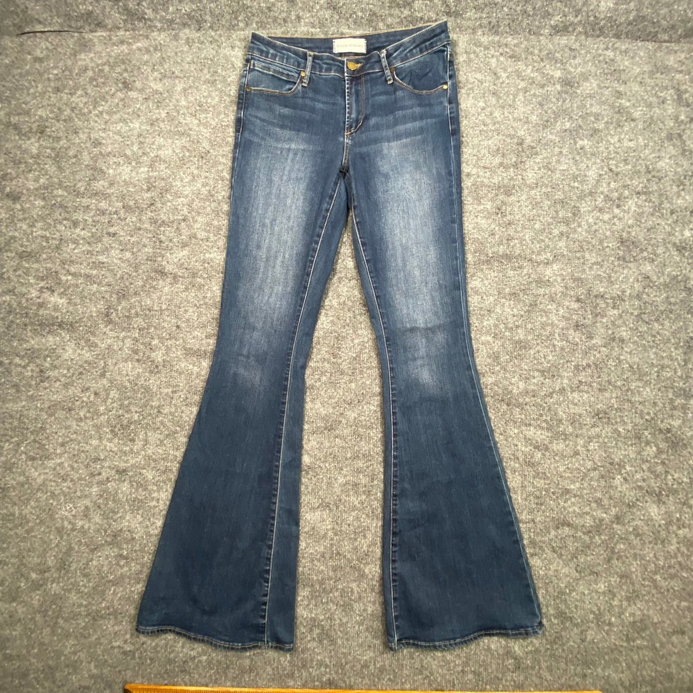 Articles of Society Avalon Flare Jeans Blue Mid Rise Denim 27 5055PLV-836 - Picture 2 of 11